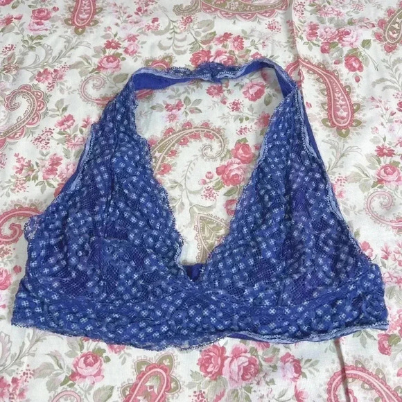 Pins and Needles Dark Blue Lace Bralette - Picture 2 of 5
